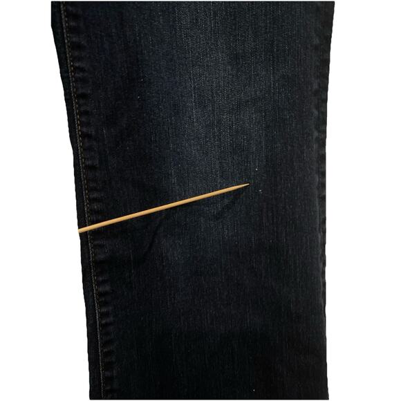 New York & Company size 12 Mid Rise Straight Leg Dark Blue Jeans Size 12 Petite - Picture 5 of 9